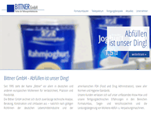 Tablet Screenshot of bittner-gmbh.eu